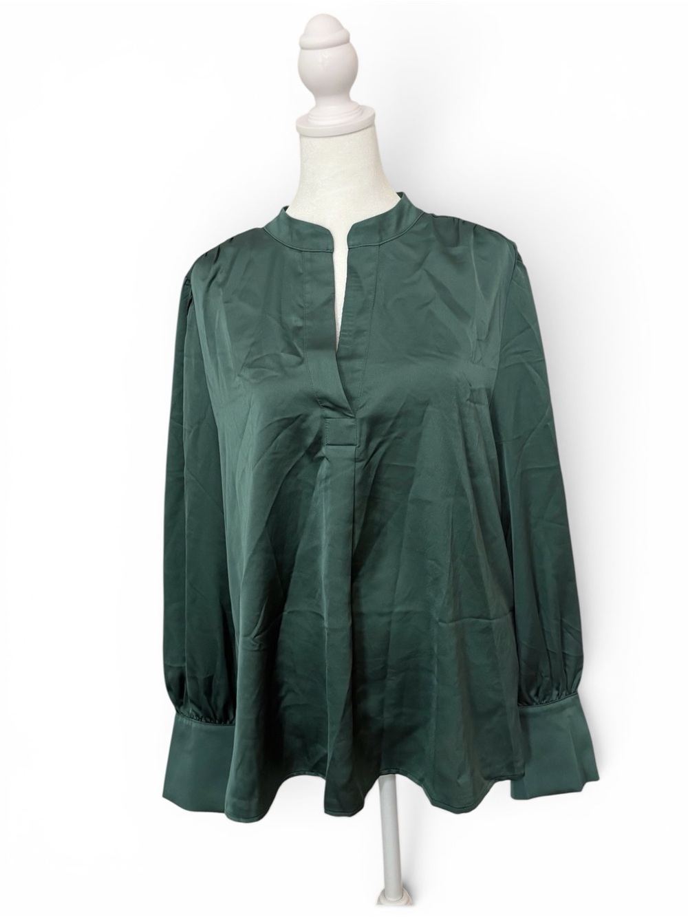 Ann Taylor Factory Deep Green Blouse